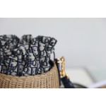 Dior Wicker Basket Bag