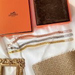 Hermes Full Diamond Kelly Bracelet