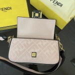 FENDI Medium 2020 Latest Baguette Denim F Logo Collection