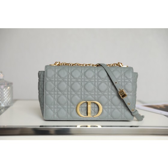 DlOR CARO】Grey soft cow leather rattan check DR- 091