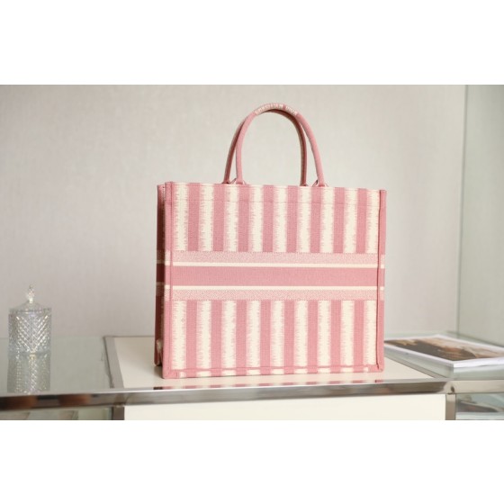 DIOR TOTE striped pink