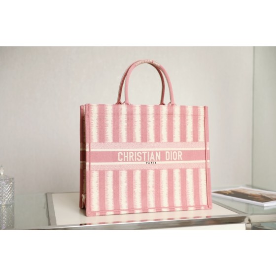 DIOR TOTE striped pink