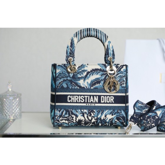 Dior LADY D-LITE five compartments Daffy Blue Coconut DR-031