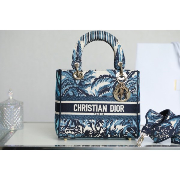 Dior LADY D-LITE five compartments Daffy Blue Coconut DR-031