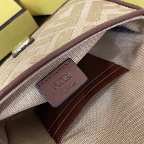 FENDI Small 2020 Latest Baguette Denim F Logo Collection