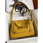 Lindy 26cm Imported TC Leather Amber Yellow Gold Buckle Waxed Wire