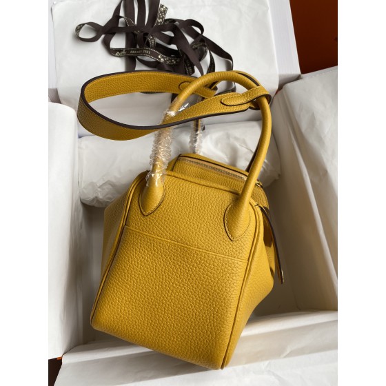 Lindy 26cm Imported TC Leather Amber Yellow Gold Buckle Waxed Wire