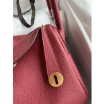 Lindy 26cm Imported TC Leather Jewel Red Gold Buckle Waxed Wire