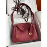 Lindy 26cm Imported TC Leather Jewel Red Gold Buckle Waxed Wire