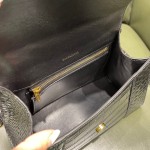 BALENCIAGA 𝐇𝐨𝐮𝐫𝐠𝐥𝐚𝐬𝐬𝐬 𝐒 crocodile-textured cowhide