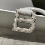 BALENCIAGA 𝐇𝐨𝐮𝐫𝐠𝐥𝐚𝐬𝐬𝐬 𝐒 crocodile-textured cowhide