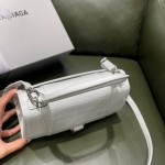 BALENCIAGA 𝐇𝐨𝐮𝐫𝐠𝐥𝐚𝐬𝐬𝐬 𝐒 crocodile-textured cowhide