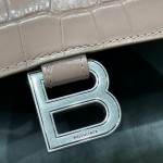 BALENCIAGA 𝐇𝐨𝐮𝐫𝐠𝐥𝐚𝐬𝐬𝐬 𝐒 crocodile-textured cowhide
