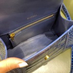 BALENCIAGA 𝐇𝐨𝐮𝐫𝐠𝐥𝐚𝐬𝐬𝐬 𝐒 crocodile-textured cowhide