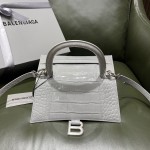 BALENCIAGA 𝐇𝐨𝐮𝐫𝐠𝐥𝐚𝐬𝐬𝐬 𝐒 crocodile-textured cowhide