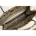 DIOR TOTE Leopard Print Shopping Bag