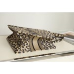 DIOR TOTE Leopard Print Shopping Bag
