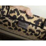 DIOR TOTE Leopard Print Shopping Bag