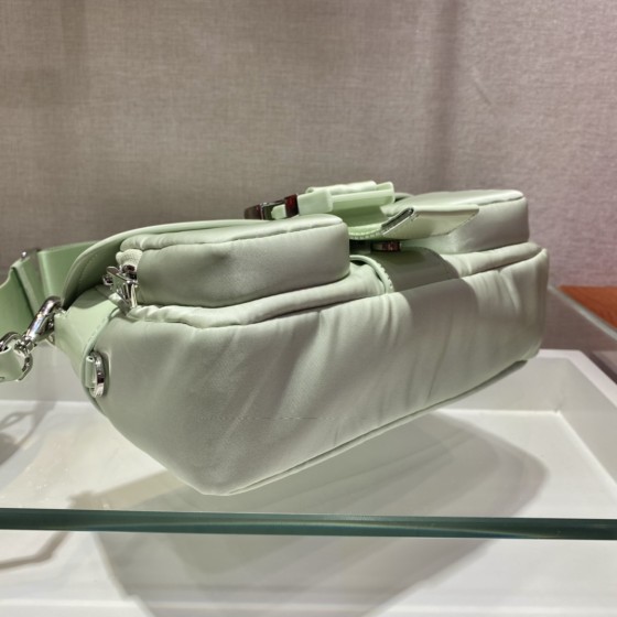 Prada 1BD295 Shiny Leather Shoulder Bag