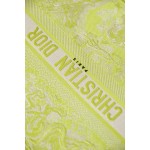 DIOR TOTE Fluorescent green embroidery