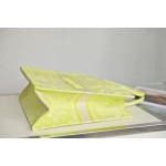 DIOR TOTE Fluorescent green embroidery