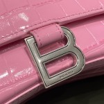 BALENCIAGA 𝐇𝐨𝐮𝐫𝐠𝐥𝐚𝐬𝐬𝐬 𝐒 crocodile-textured cowhide