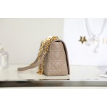 [DlOR CARO] Brown soft cow leather rattan check DR- 581