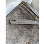 Lindy 26cm Imported TC Leather Tinware Grey Gold Buckle Waxed Wire