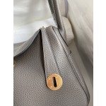 Lindy 26cm Imported TC Leather Tinware Grey Gold Buckle Waxed Wire