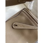 Lindy 26cm Imported TC Leather Elephant Grey 🐘 Silver Buckle Waxed Wire