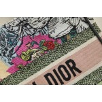 DIOR TOTE multicolored floral embroidery