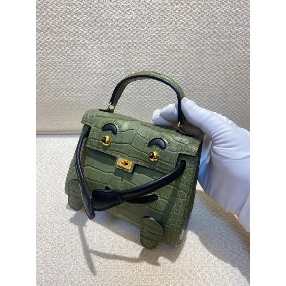 kelly doll  American crocodile top craftsmanship wax thread hand sewing