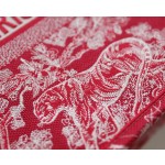 DIOR TOTE red embroidery