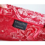 DIOR TOTE red embroidery