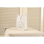 evelyne milkshake white silver buckle TG