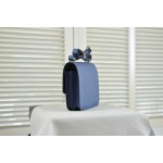 Kangkang 24 deep blue gold buckle epsom leather