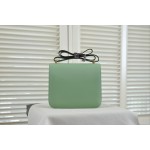 Kangkang 24 avocado green gold buckle epsom leather