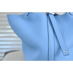 picotin18 northern blue silver buckle TC leather