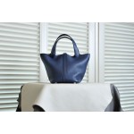 picotin18 midnight blue silver buckle TC leather