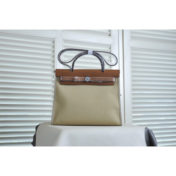 HERBAG31 saddle patchwork trench coat gray