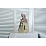 HERBAG31 saddle patchwork trench coat gray