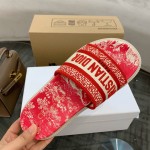 Dior vintage embroidered slippers