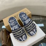 Dior vintage embroidered slippers