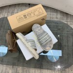 Dior vintage embroidered slippers