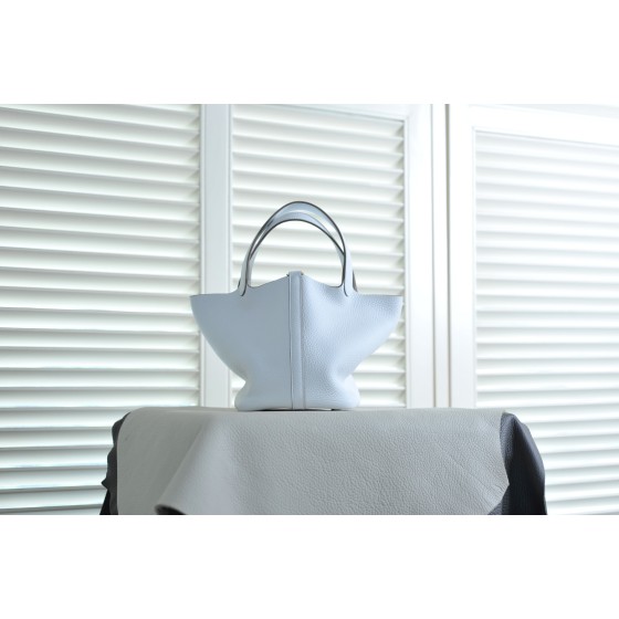 picotin22 black silver buckle TC leather