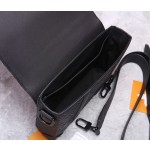 Louis Vuitton M57726 Black Embossed This Small Cuboid Trunk Messenger Bag