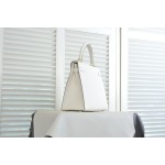 Kelly 25 milkshake white ep leather gold buckle