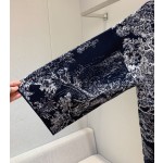 Dior knitted jacquard coat (consult customer service to confirm the size before placing a custom order)