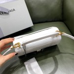 BALENCIAGA 𝐇𝐨𝐮𝐫𝐠𝐥𝐚𝐬𝐬𝐬 𝐒 crocodile-textured cowhide