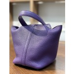 picotin18 sea anemone purple TC leather silver buckle